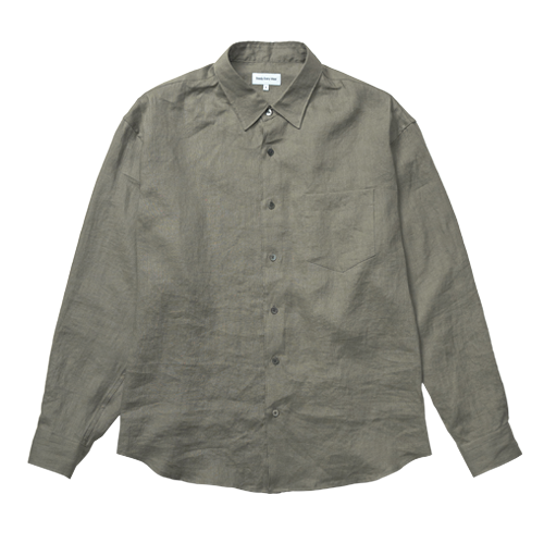 Relaxed Linen Shirts (Olive)